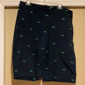 Briggs New York preppy navy blue shorts with turtles 16